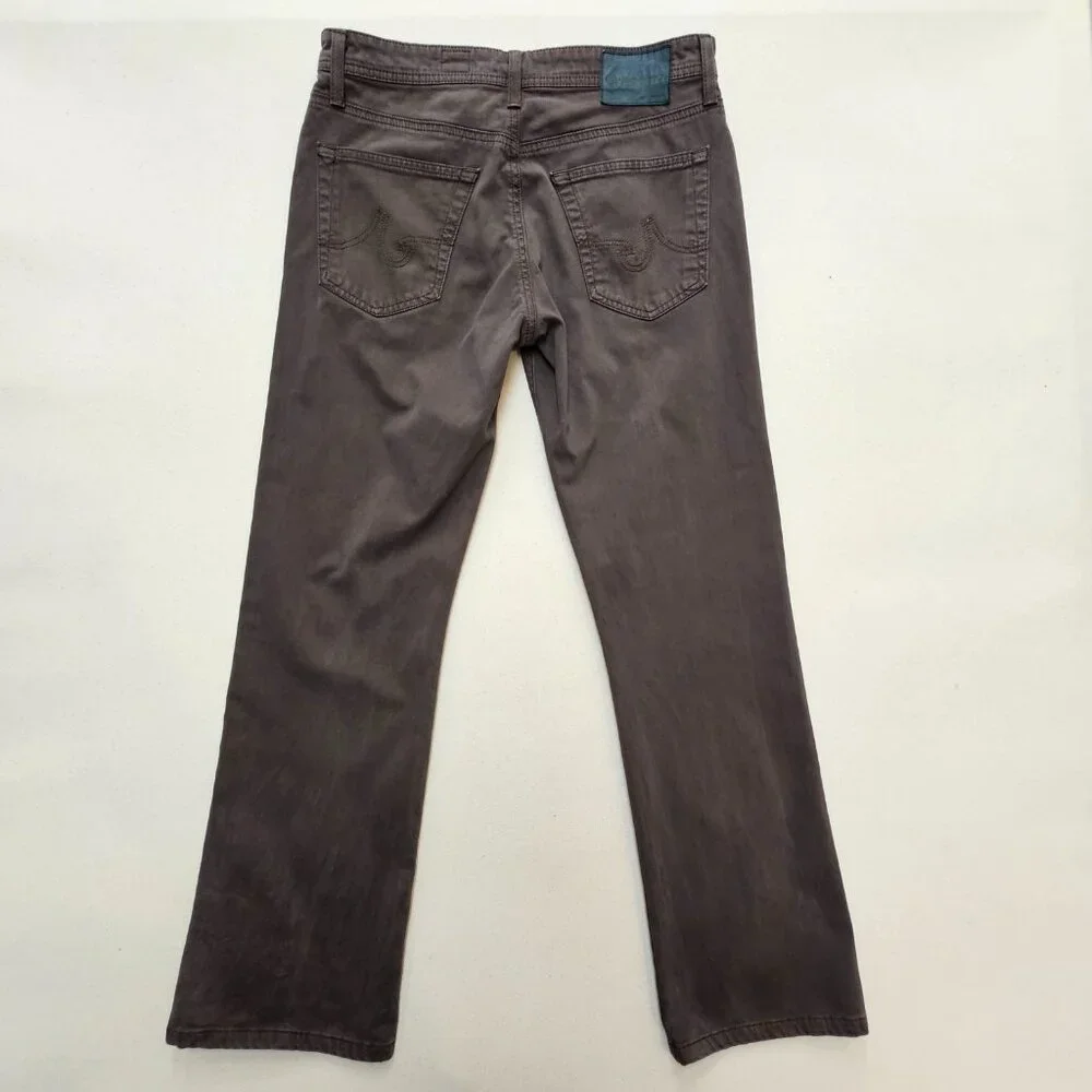 AG Adriano Goldschmied Protege Straight Leg Sueded Pants 30/31